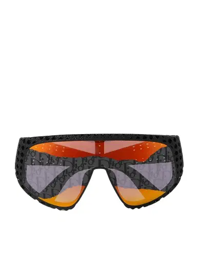 DIOR Eyewear Dior3D M1U Round-Frame Textured-Acetate Sunglasses - Men | Thumbnail 1