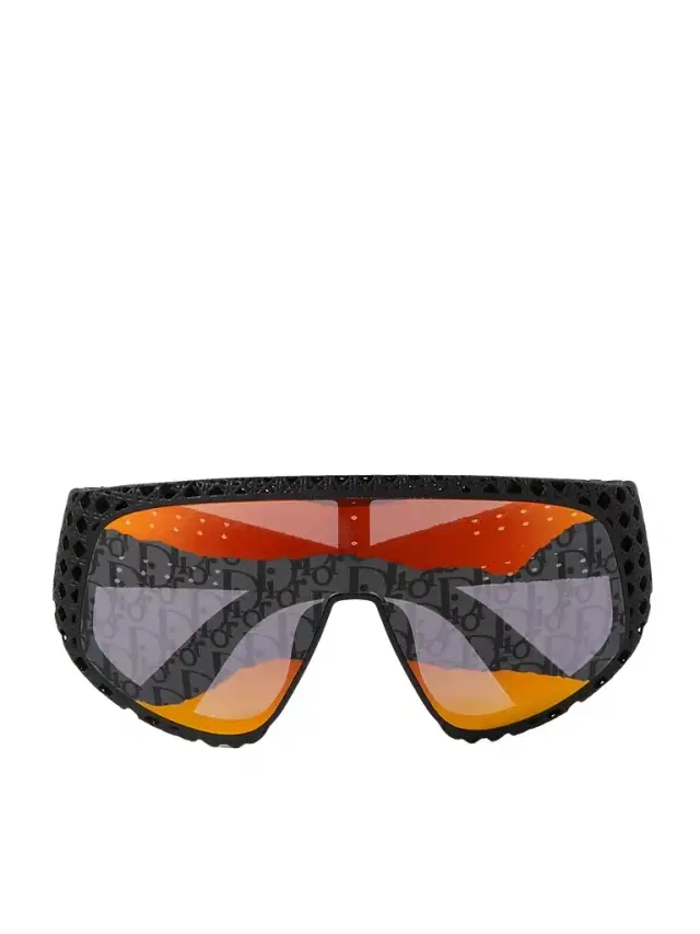 DIOR Eyewear Dior3D M1U Round-Frame Textured-Acetate Sunglasses - Men