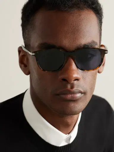 DIOR Eyewear DiorBlackSuit S12I Square-Frame Tortoiseshell Acetate Sunglasses - Men | Thumbnail 2