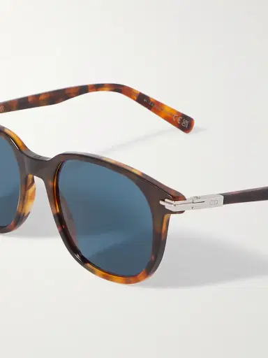 DIOR Eyewear DiorBlackSuit S12I Square-Frame Tortoiseshell Acetate Sunglasses - Men | Thumbnail 3