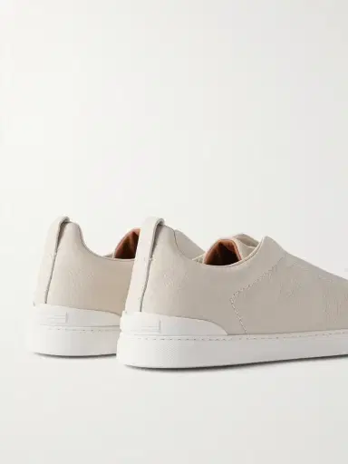 Zegna Triple Stitch Full-Grain Leather and Suede Sneakers - Men | Thumbnail 5 Zegna Triple Stitch Full-Grain Leather and Suede Sneakers - Men | Thumbnail 5