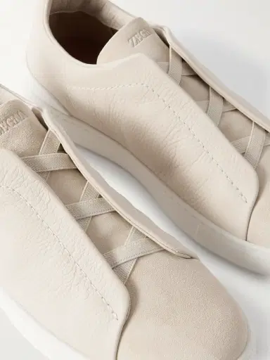 Zegna Triple Stitch Full-Grain Leather and Suede Sneakers - Men | Thumbnail 6 Zegna Triple Stitch Full-Grain Leather and Suede Sneakers - Men | Thumbnail 6