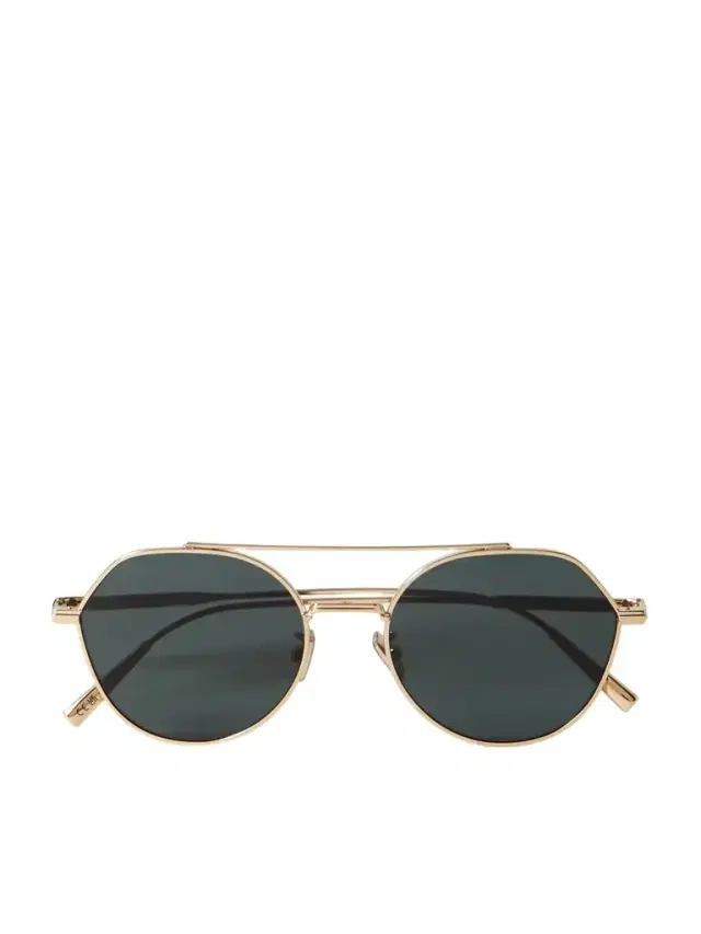 DiorBlackSuit R6U Aviator-Style Gold-Tone Sunglasses - Men