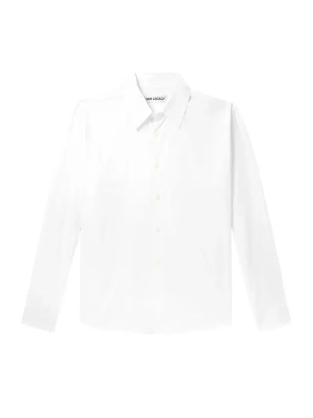 Our Legacy Beyond Logo-Embroidered TENCEL™ Lyocell and Cotton-Blend Poplin Shirt - Men