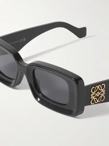 Loewe Anagram Rectangular-Frame Acetate Sunglasses - Men | Thumbnail 3