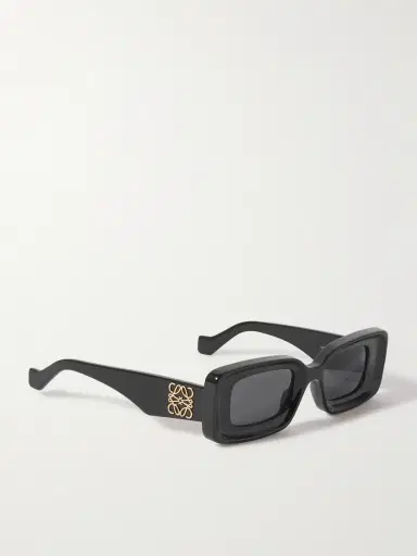 Loewe Anagram Rectangular-Frame Acetate Sunglasses - Men | Thumbnail 4