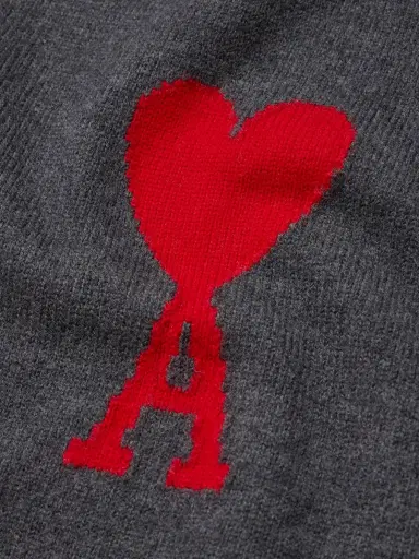 AMI PARIS Logo-Intarsia Virgin Wool Sweater - Men | Thumbnail 4 AMI PARIS Logo-Intarsia Virgin Wool Sweater - Men | Thumbnail 4