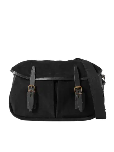 Bleu de Chauffe Musettes Leather-Trimmed Suede Messenger Bag - Men | Thumbnail 1 Bleu de Chauffe Musettes Leather-Trimmed Suede Messenger Bag - Men | Thumbnail 1