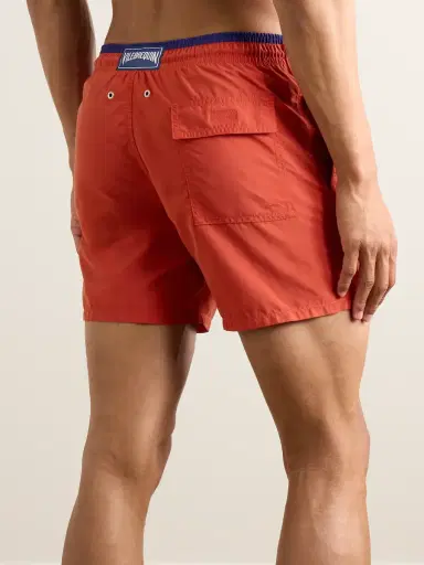 Vilebrequin Moka Straight-Leg Mid-Length ECONYL® Swim Shorts - Men | Thumbnail 3