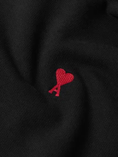 AMI PARIS Logo-Embroidered Cotton-Jersey Hoodie - Men | Thumbnail 4 AMI PARIS Logo-Embroidered Cotton-Jersey Hoodie - Men | Thumbnail 4