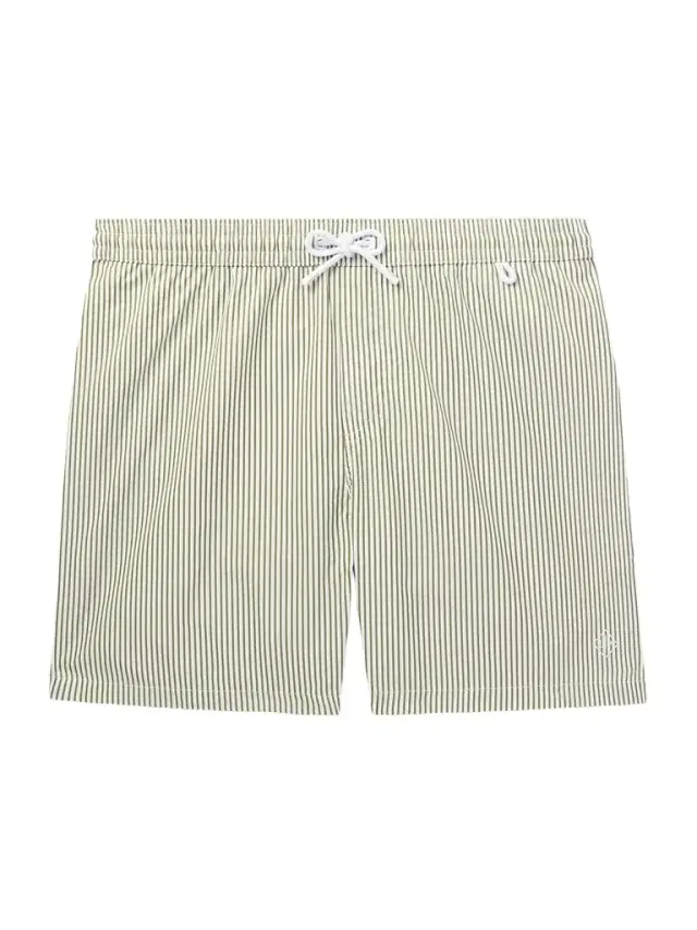 Loro Piana Bay Straight-Leg Mid-Length Logo-Print Striped Swim Shorts - Men