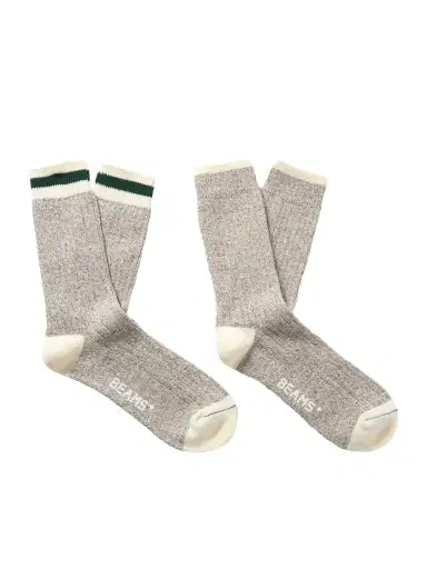 Beams Plus Rag Two-Pack Striped Ribbed-Knit Socks - Men | Thumbnail 1