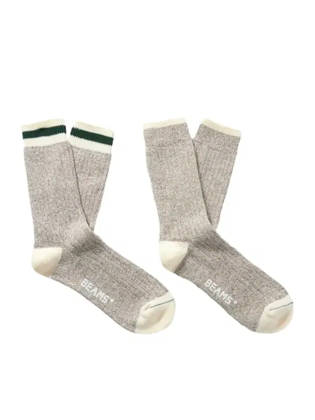 Beams Plus Rag Two-Pack Striped Ribbed-Knit Socks - Men