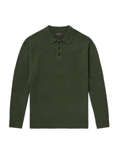 Beams Plus Wool Polo Shirt - Men | Thumbnail 1 Beams Plus Wool Polo Shirt - Men | Thumbnail 1