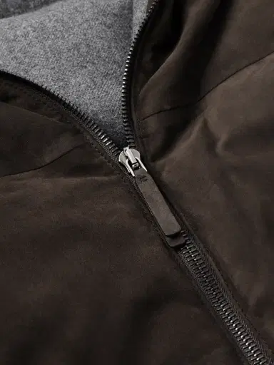 Zegna Quilted Suede Down Gilet - Men | Thumbnail 4