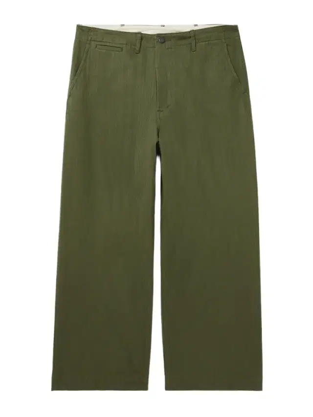 Wide-Leg Herringbone Cotton-Twill Trousers - Men