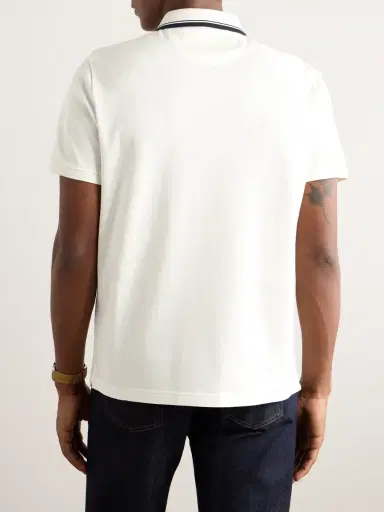 Loro Piana Regatta Stretch-Cotton Piqué Zip-Up Polo Shirt - Men | Thumbnail 3 Loro Piana Regatta Stretch-Cotton Piqué Zip-Up Polo Shirt - Men | Thumbnail 3