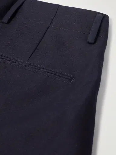 Loro Piana Joetsu Straight-Leg Pleated Cotton and Linen-Blend Twill Bermuda Shorts - Men | Thumbnail 4