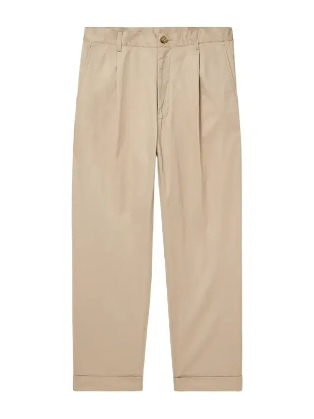 Beams Plus Tapered Pleated Cotton-Twill Trousers - Men
