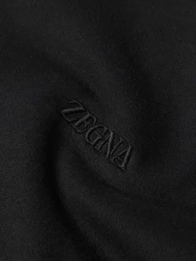 Zegna Logo-Embroidered Cotton-Blend Jersey Sweatshirt - Men | Thumbnail 4 Zegna Logo-Embroidered Cotton-Blend Jersey Sweatshirt - Men | Thumbnail 4