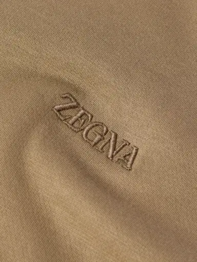 Zegna Logo-Embroidered Cotton-Blend Jersey Sweatshirt - Men | Thumbnail 4