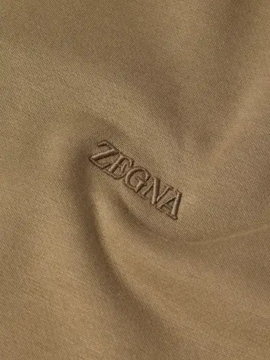 Zegna Logo-Embroidered Cotton-Blend Jersey Hoodie - Men | Thumbnail 4 Zegna Logo-Embroidered Cotton-Blend Jersey Hoodie - Men | Thumbnail 4