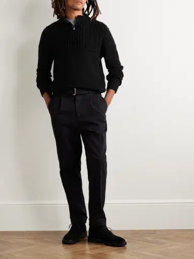 Inis Meáin Máirtín Beag Galánta Merino Wool and Cashmere-Blend Sweater - Men | Thumbnail 2 Inis Meáin Máirtín Beag Galánta Merino Wool and Cashmere-Blend Sweater - Men | Thumbnail 2