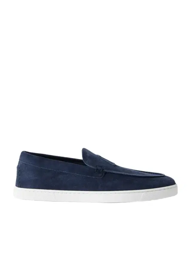 Christian Louboutin Varsiboat Logo-Embossed Suede Loafers - Men