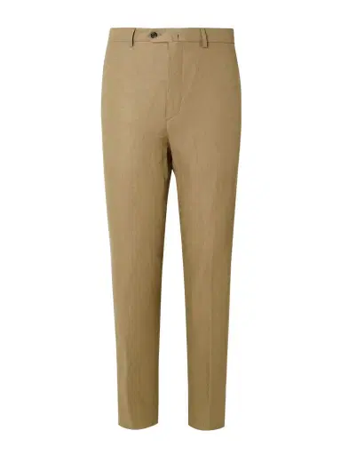 Loro Piana Carlo Straight-Leg Linen-Twill Trousers - Men | Thumbnail 1