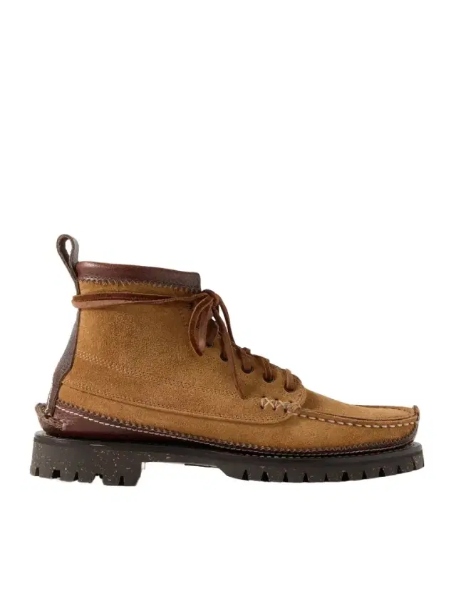 Angler Leather-Trimmed Suede Ankle Boots - Men