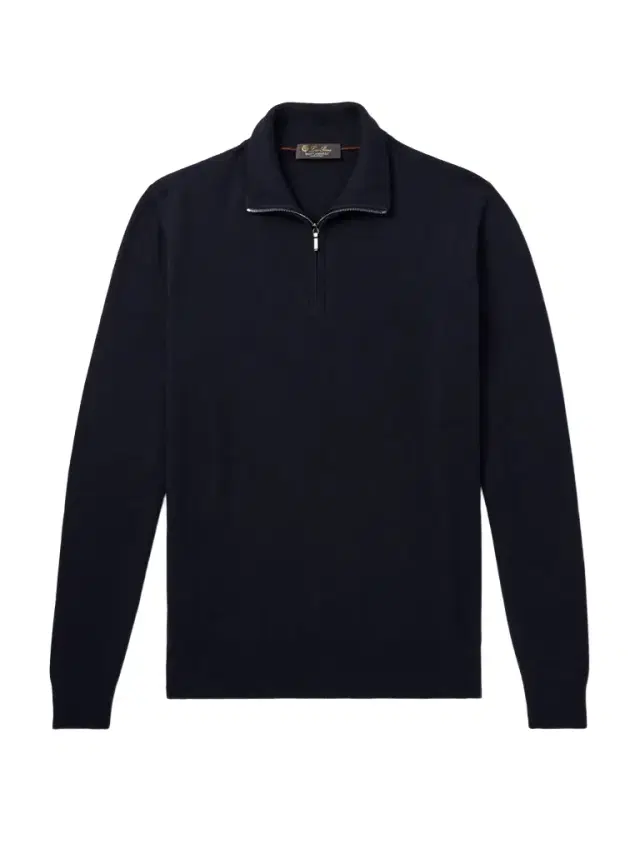 Loro Piana Slim-Fit Baby Cashmere Half-Zip Sweater - Men
