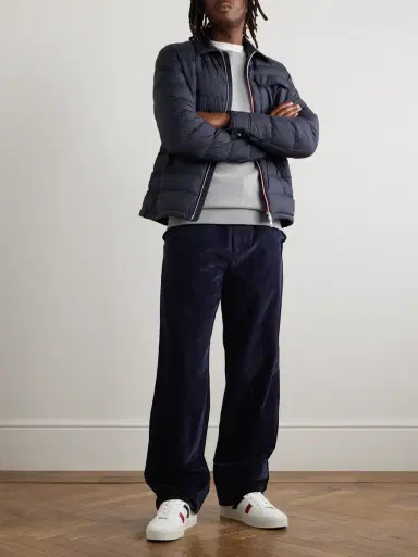 Moncler Straight-Leg Cotton-Corduroy Trousers - Men | Thumbnail 2 Moncler Straight-Leg Cotton-Corduroy Trousers - Men | Thumbnail 2