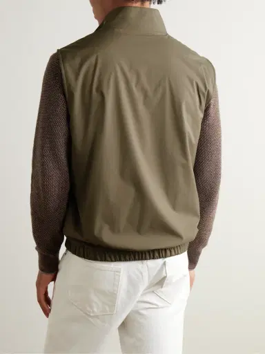 Loro Piana Slim-Fit Reversible Storm System® Shell and Super Wish® Virgin Wool Gilet - Men | Thumbnail 3