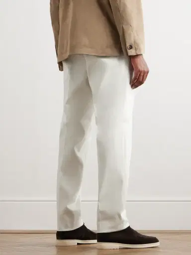 Loro Piana Jarno Austin Straight-Leg Stretch-Cotton Twill Trousers - Men | Thumbnail 3 Loro Piana Jarno Austin Straight-Leg Stretch-Cotton Twill Trousers - Men | Thumbnail 3