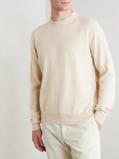 Loro Piana Slim-Fit Baby Cashmere Sweater - Men | Thumbnail 3