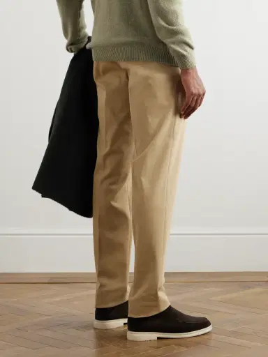 Loro Piana Jarno Austin Straight-Leg Stretch-Cotton Twill Trousers - Men | Thumbnail 3 Loro Piana Jarno Austin Straight-Leg Stretch-Cotton Twill Trousers - Men | Thumbnail 3