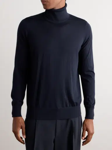 Loro Piana Wish® Wool Rollneck Sweater - Men | Thumbnail 3 Loro Piana Wish® Wool Rollneck Sweater - Men | Thumbnail 3