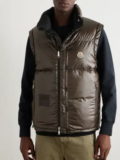 Moncler Reversible Convertible Canvas-Trimmed Quilted Shell Down Jacket - Men | Thumbnail 6 Moncler Reversible Convertible Canvas-Trimmed Quilted Shell Down Jacket - Men | Thumbnail 6
