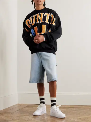 KAPITAL Printed Cotton-Jersey Sweatshirt - Men | Thumbnail 2