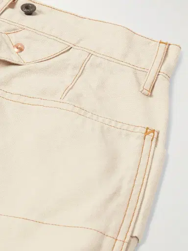 KAPITAL Lumber Straight-Leg Embroidered Cotton-Canvas Cargo Trousers - Men | Thumbnail 5