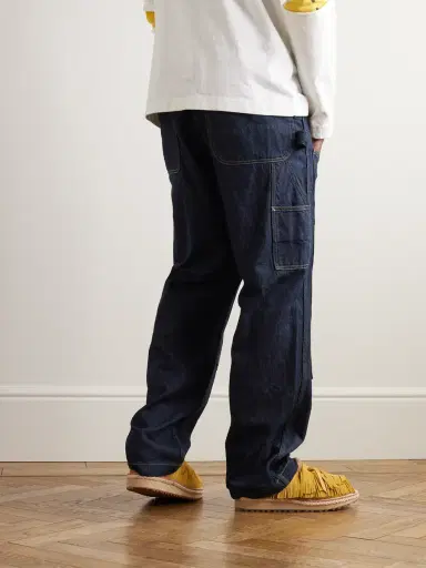 KAPITAL Lumber Straight-Leg Panelled Jeans - Men | Thumbnail 3