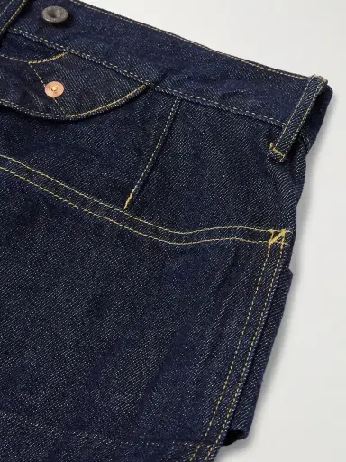 KAPITAL Lumber Straight-Leg Panelled Jeans - Men | Thumbnail 4