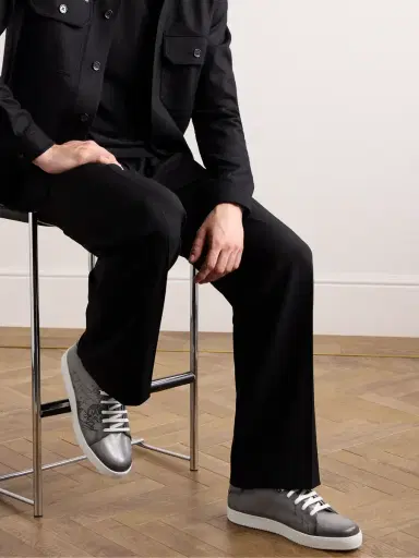 Berluti The Playtime Scritto Venezia Leather Sneakers - Men | Thumbnail 2 Berluti The Playtime Scritto Venezia Leather Sneakers - Men | Thumbnail 2