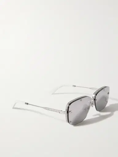 DIOR Eyewear NeoDior S4U Rectangle-Frame Gunmetal-Tone Sunglasses - Men | Thumbnail 4 DIOR Eyewear NeoDior S4U Rectangle-Frame Gunmetal-Tone Sunglasses - Men | Thumbnail 4