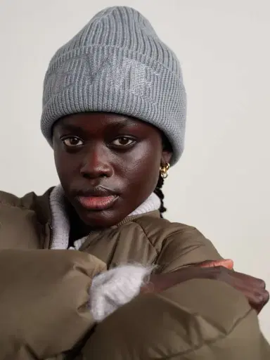 Loewe Logo-Embroidered Ribbed Wool Beanie - Men | Thumbnail 2