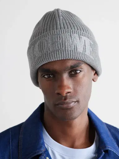 Loewe Logo-Embroidered Ribbed Wool Beanie - Men | Thumbnail 5