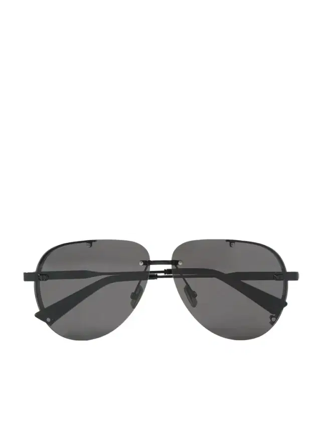 NeoDior A1U Aviator-Style Guilloché Gunmetal-Tone Sunglasses - Men
