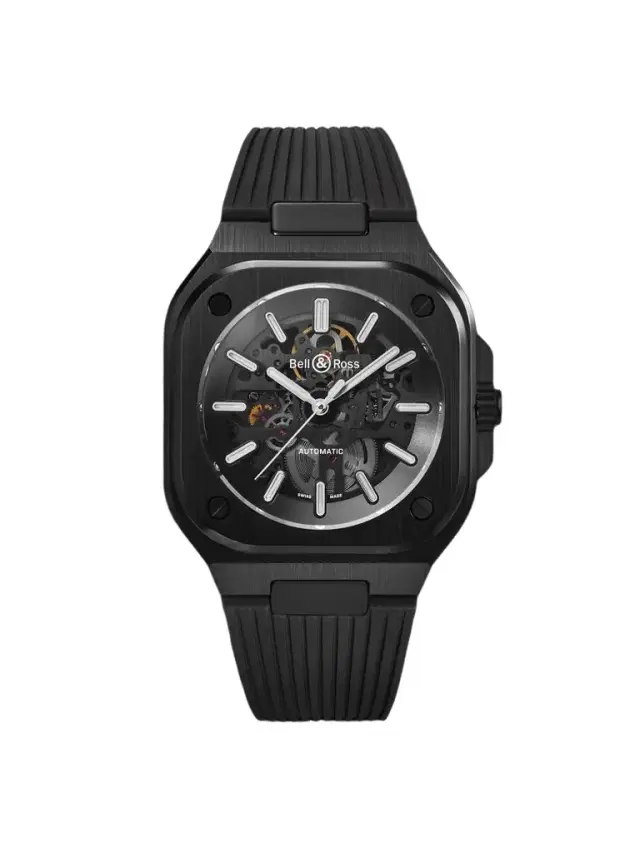 Bell & Ross BR 05 Skeleton Automatic Black Ceramic Watch, Ref. BR05A-BL-SK-CE/SRB - Men