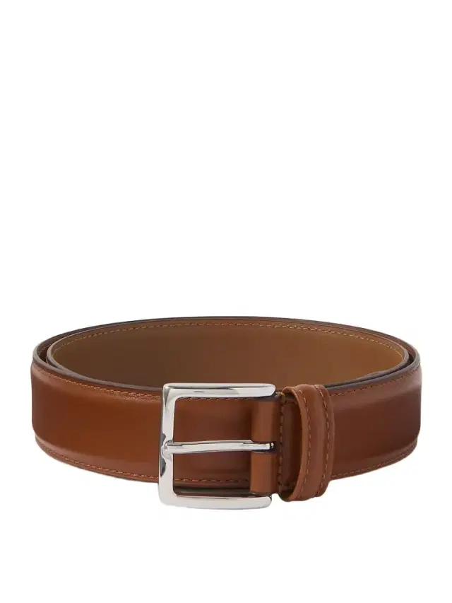 3.5cm Leather Belt - Men