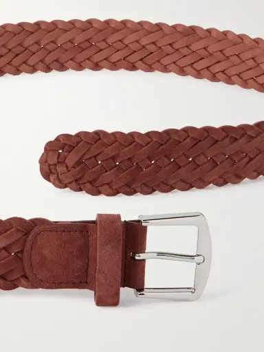Loro Piana 4cm Woven Suede Belt - Men | Thumbnail 2 Loro Piana 4cm Woven Suede Belt - Men | Thumbnail 2